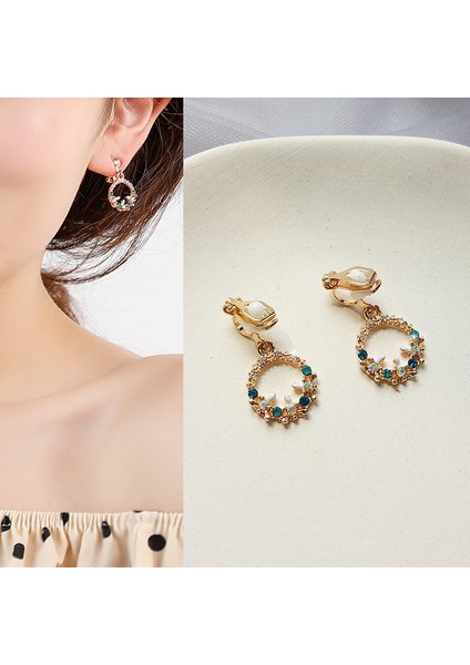 Kadınlar Için Yeni Çok Yönlü Kulak Klipsi, Sevimli, Modaya Uygun ve Kişiselleştirilmiş Delinmeyen Küpeler, Retro Mizaç Küpeleri (Yurt Dışından)