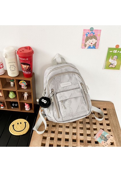 Küçük Ayı Okul Çantası Kız Kampüsü Basit Küçük Sırt Çantası Iyi Görünümlü Kız Işe Gidiş Mini Sırt Çantası (Yurt Dışından)