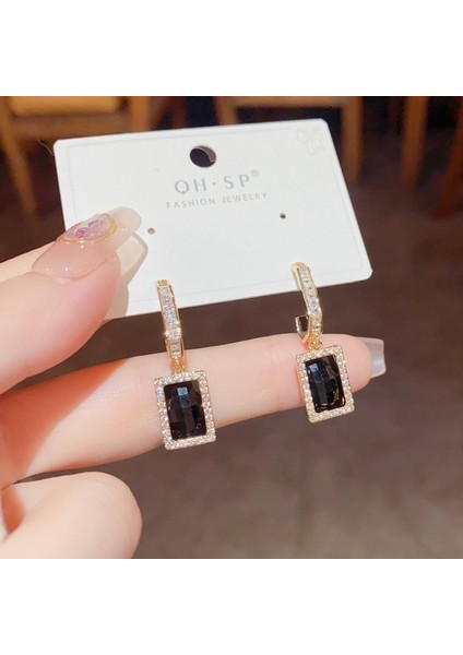 Popüler 925 Gümüş Iğne Küpe Klasik Geometrik Uzun Püskül Küpe (Yurt Dışından)