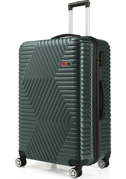 Abs Haki Yeşil Büyük Boy Valiz 600.07-B