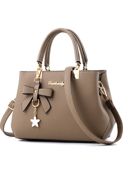 Charlotteyeni Fiyonklu Kadın Çantası, Elde Taşınan Omuz Çantası, Çapraz Çanta (Yurt Dışından)