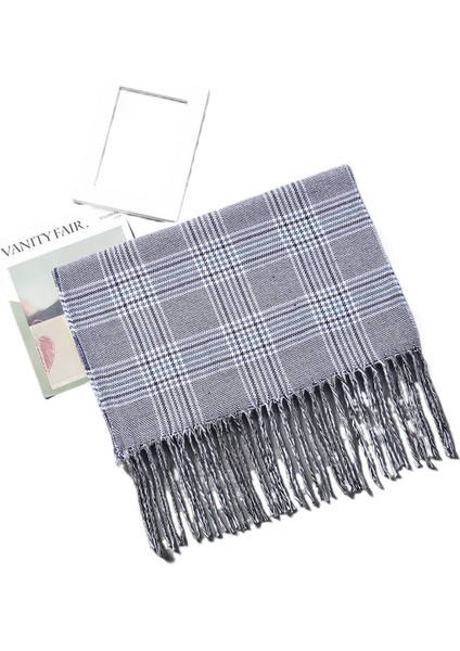 Charlottemoda Ingiliz Ekose Kaşmir Eşarp Çocuk Sonbahar ve Kış Erkek Çift Sıcak Şal Dış Ticaret Eşarp (Yurt Dışından)