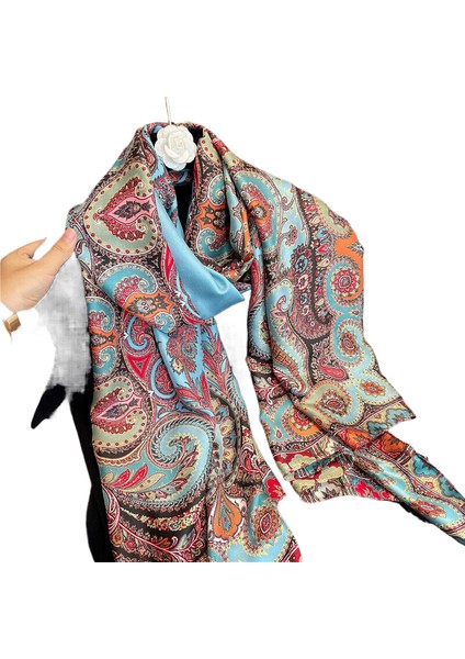 Charlotteeşarp: Hanım Ipek Eşarp, Yağlı Boya, Baskı, Orta Boy Süslemeli Güneşlik, Güneş Kremi, Şal, Plaj Eşarpı (Yurt Dışından)