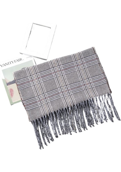 Charlottemoda Ingiliz Ekose Kaşmir Eşarp Çocuk Sonbahar ve Kış Erkek Çift Sıcak Şal Dış Ticaret Eşarp (Yurt Dışından)