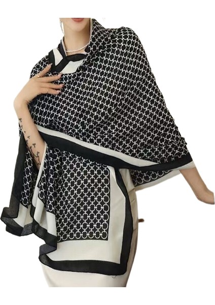 Charlotteeşarp, Ince Kadın Pamuklu ve Keten Güneş Kremi, Üst Düzey Çok Yönlü, Modaya Uygun, Yabancı Ipek Eşarp, Şal, Çift Amaçlı Benzersiz Eşarp (Yurt Dışından)