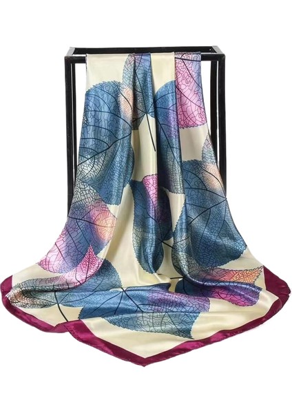 Charlottekare Eşarp, Yüksek Kaliteli Kafa Bandanası, Ipek, Moda Ipek Eşarp, Çok Yönlü Eşarp, Modaya Uygun Şal, Benzersiz ve Çok Yönlü (Yurt Dışından)