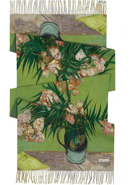 Kaşmir Eşarp, Van Gogh Yağlı Boya, Çift Taraflı Baskılı Boyun, Kış Sıcaklığı, Retro Püsküllü Şal, Yaratıcı ve Benzersiz (Yurt Dışından)