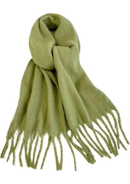 Charlottetiftik Eşarp, Düz Renk Sıcak Midi Eşarp, Kışlık Şal Eşarp ve Boyunda Avrupa Çok Yönlü Şal (Yurt Dışından)