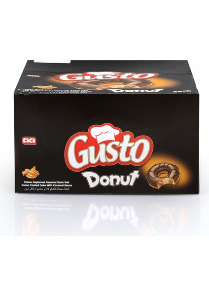 Gusto Donut Karamelli Kek 35 gr 24 Adet (1 Kutu) fırsatları