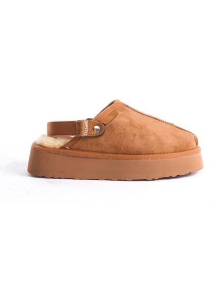 Mbsr608-Tb Kadın Içi Kürklü Süet Taba Kışlık Terlik fiyatları