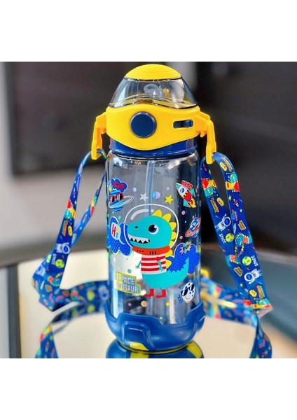 Space Dino 650 ml Plastik Matara