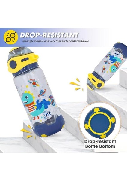 Space Dino 650 ml Plastik Matara