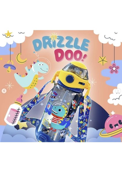 Space Dino 650 ml Plastik Matara