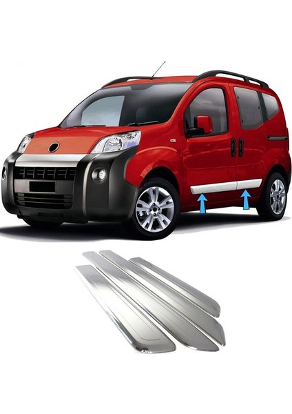Fiat Fiorino Krom Yan Kapı Çıtası 4 Kapı 2008 Üzeri Paslanmaz Çelik