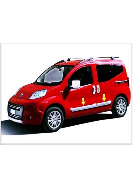 Fiat Fiorino Krom Yan Kapı Çıtası 4 Kapı 2008 Üzeri Paslanmaz Çelik