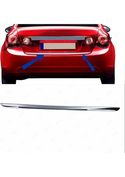 Renault Megane 2 Sedan Krom Bagaj Alt Çıtası 2004-2010 Arası Paslanmaz Çelik