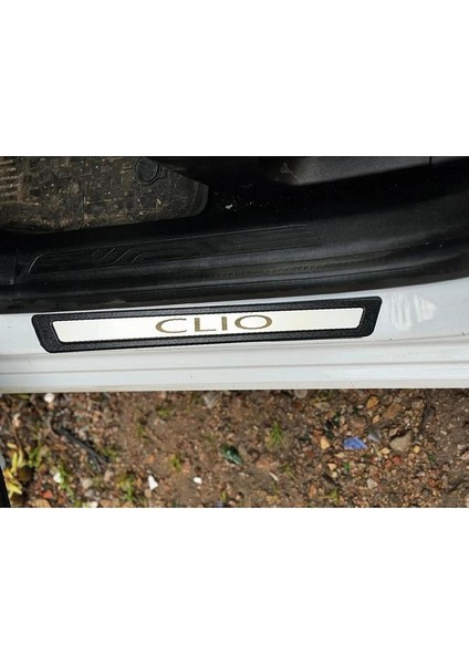 Renault Clio 4 Sport Tourer Krom Kapı Eşik Koruması 4 Parça 2012-2019