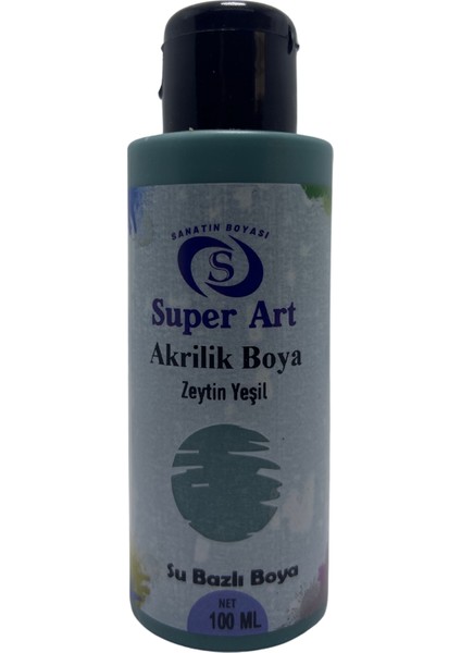 Superart Akrilik Boya Zeytin Yeşili