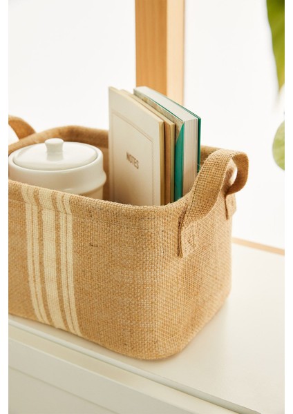 Jüt, Dolap Içi Çamaşır Çocuk Odası Oyuncak Düzenleyici Katlanır Saklama Sepeti Organizer 24X17X14 modelleri