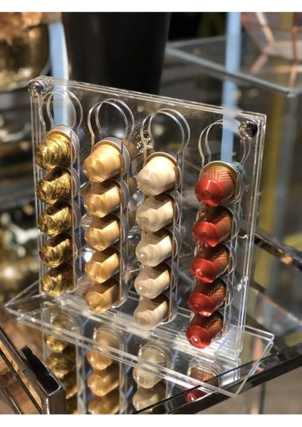 Tekno Trust Nespresso Uyumlu - Kahve Kapsül Tutucu - Kutusu - Düzenleyici