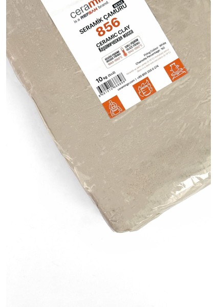 856 Seramik Çamuru Vakumlu - 10 kg fiyatları