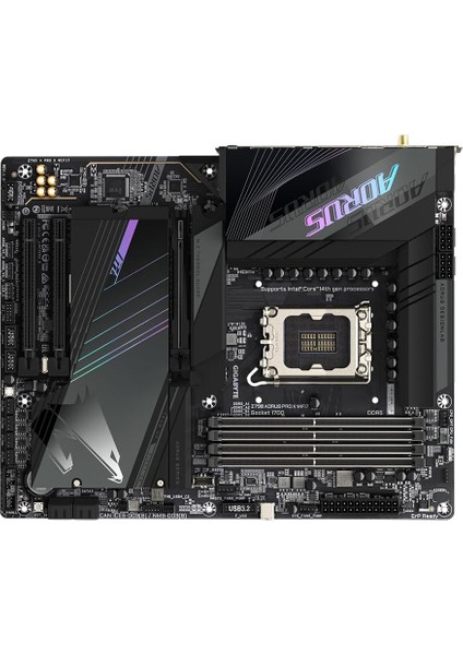 Z790 AORUS PRO X WIFI7 Intel Z790 Soket 1700 DDR5 8266(OC) MHz ATX Gaming (Oyuncu) Anakart