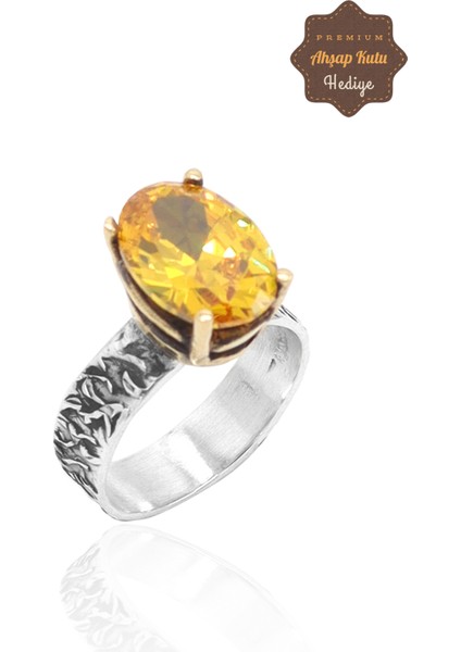 Sitrin Taşlı El Işçiliği Otantik Gümüş Üçlü Set 201023378 fırsatları