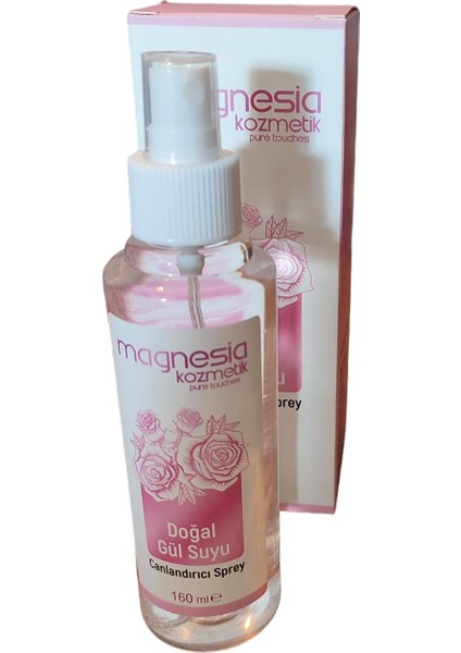 Doğal Gül Suyu Yüz Temizleme ve Canlandırıcı Sprey 160 ml