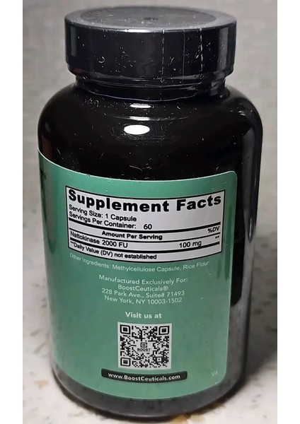 Nattokinase 2000 Fu 100 Mg Supplement 60 Kapsul