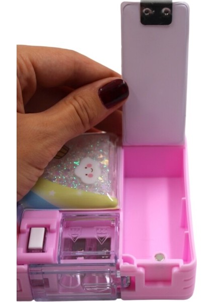 Kalemtraşlı Çift Bölmeli Kalem Kutusu indirimleri