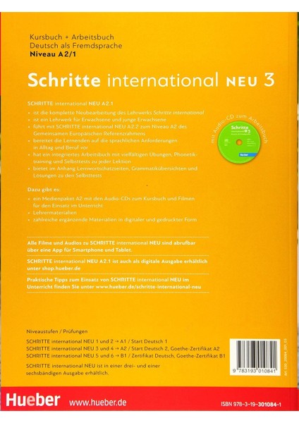 Schritte International 3 Neu A2.1 Kurs Und Arbeitsbuch Mit Audios Online