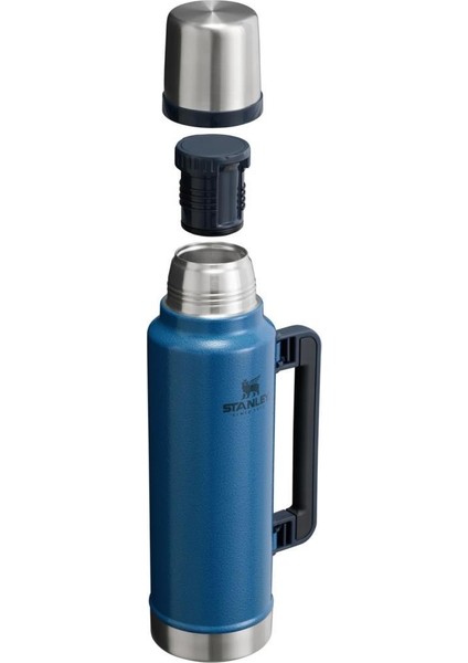 Klasik Vakumlu Çelik Termos 1,4 L Mavi