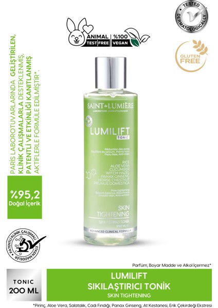 LUMILIFT Canlandırıcı, Gözenek Sıkılaştırıcı, Siyah Nokta ve Leke Karşıtı, Tonik 200 ml