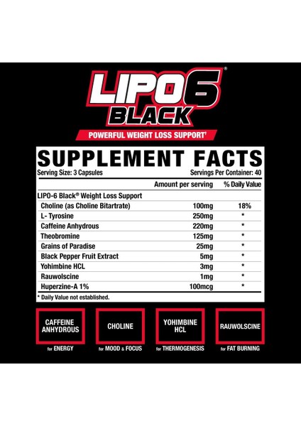 Lipo-6 Extreme Fat Burner 120 Kapsul