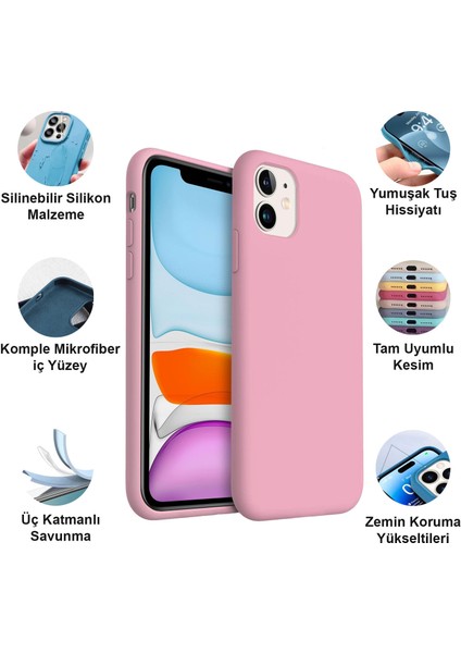 Apple iPhone 11 Kılıf Lansman Premium Silinebilir Silikon