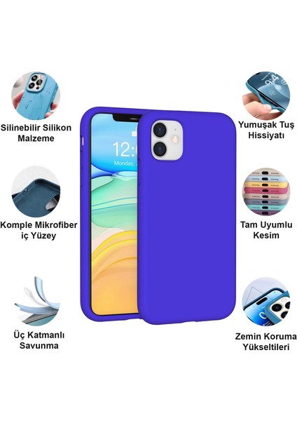 Apple iPhone 11 Kılıf Lansman Premium Silinebilir Silikon