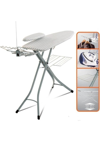 Tekno Trust Jasmine Buhar Kazanlı Kol Aparatlı Ütü Masası