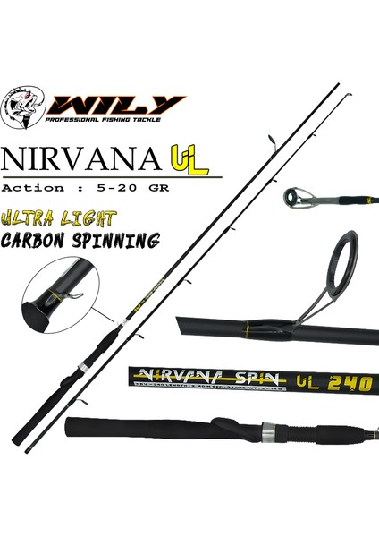 Nirvana Ul 270 cm Spin Kamış 5-20 gr