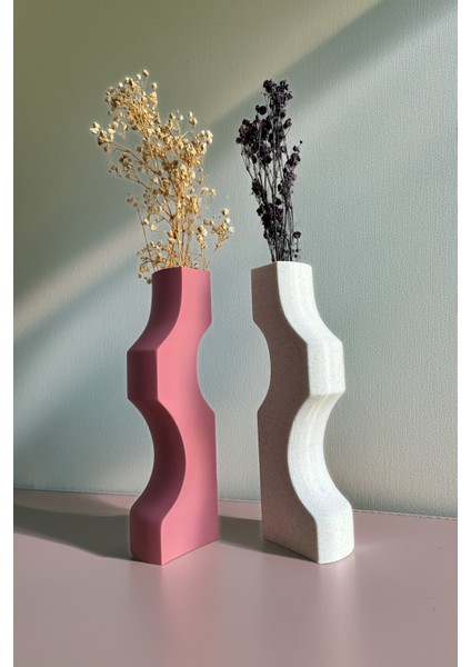 Puzzle Vazo Dekoratif Asimetrik Modern Ikili Set indirimleri