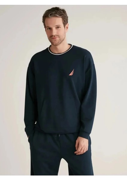 Bisiklet Yaka Uzun Kol 4 Mevsim Kumaş Erkek Sweatshirt M604