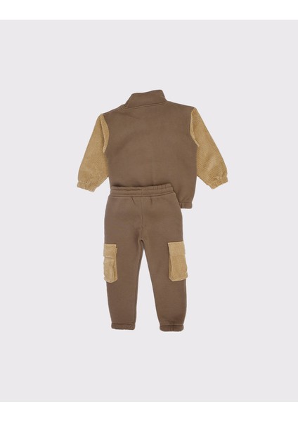 Kız / Erkek Çocuk Kadife Detaylı Eşofman Takımı_RG1433 fiyatları