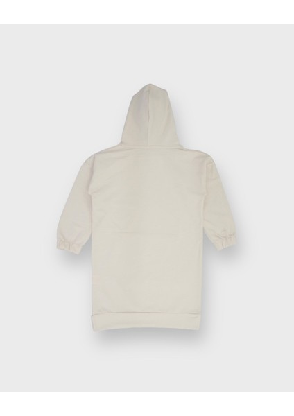 Çocuk Kapüşonlu ve Kanguru Cepli Sweat Elbise