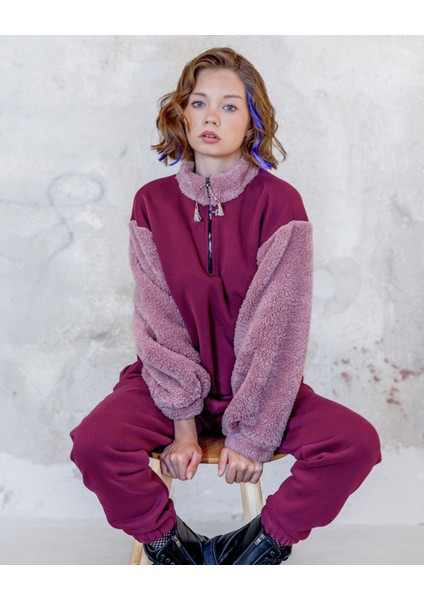 Genç Kız Fermuarlı Kışlık Sweatshirt fiyatları