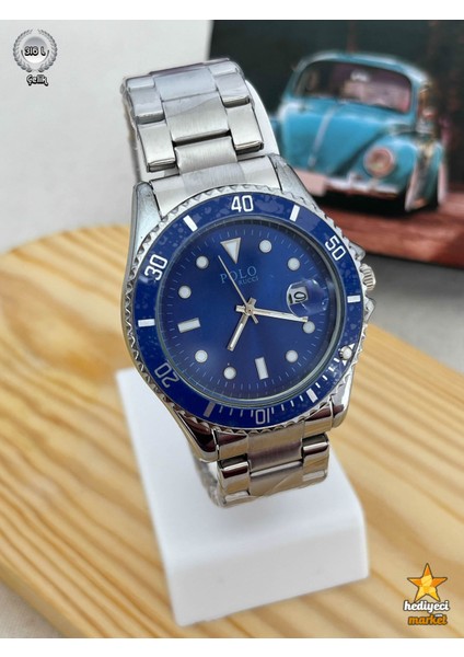 G Sport Polo Çelik Kasa Lacivert Yuvarlak Erkek Kol Saati - HMES-0027 fırsatları