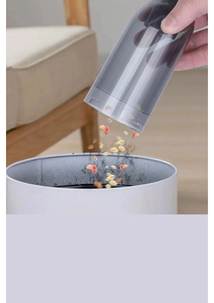 Şarjlı Mini Ev Ve Araç Içi Gri Renk Süpürge Çok Fonksiyonlu Emiş Gücü Ve Üfleme 120W modelleri