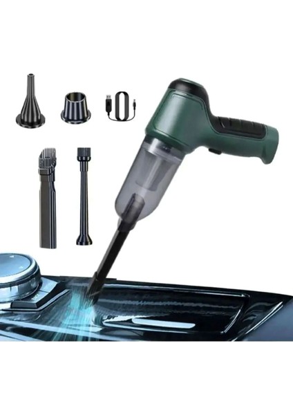 Şarjlı Mini Ev Ve Araç Içi Gri Renk Süpürge Çok Fonksiyonlu Emiş Gücü Ve Üfleme 120W fırsatları
