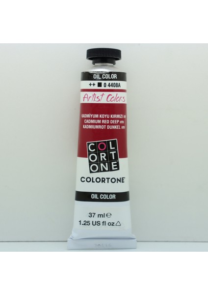 Colortone Artist Colors Artist Serisi Yağlı Boya 37 ml (Kadmiyum Koyu Kırmızı)