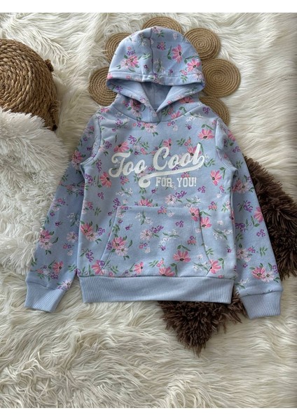Çiçek Desenli Sweatshirt