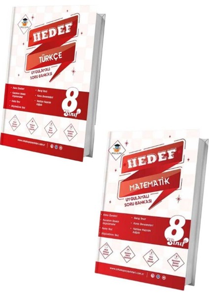 8. Sınıf Türkçe+Matematik Hedef Uygulamalı Soru Bankası Seti