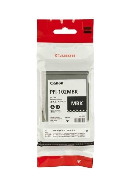PFI-102MBK Mat Siyah Kartuş